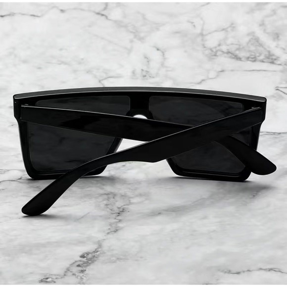 COPY - Men's Full Oversized Flat Frame Square Sunglasses - Picture 3 of 6
